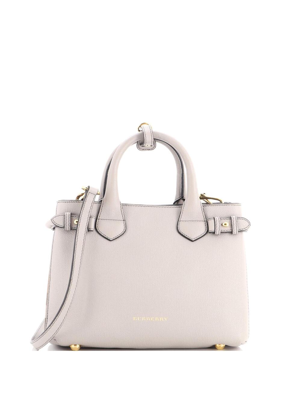 Burberry Banner Tote Leather And House #348315B98B